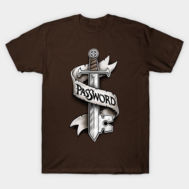 PasSword T-Shirt by c0y0te7